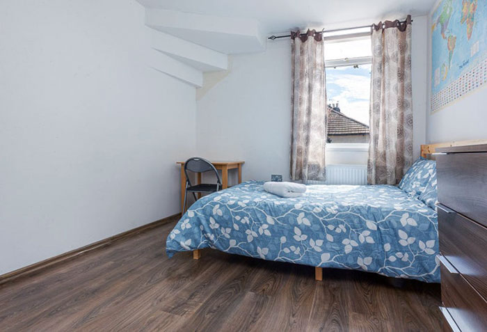 Stairs Passing Through The Corner Of A Room