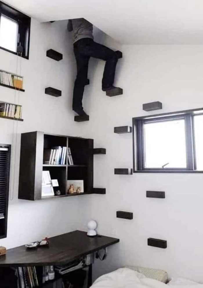 If You Like Wall Climbing, These Stairs Are For You