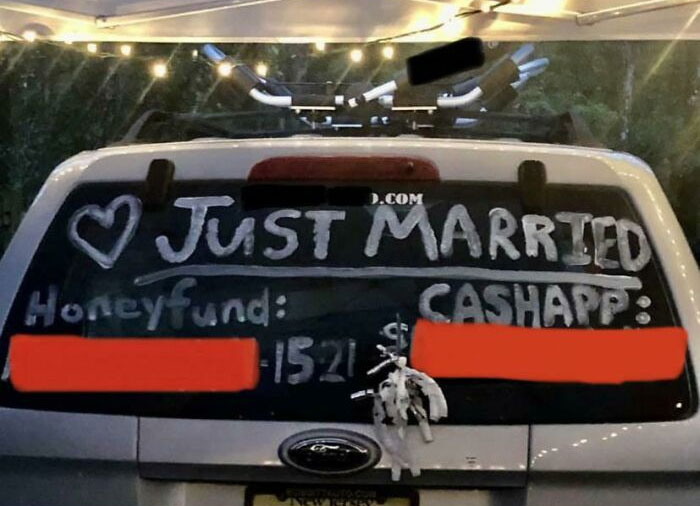 Putting Your Honeyfund & Cashapp On Your Wedding Getaway Car