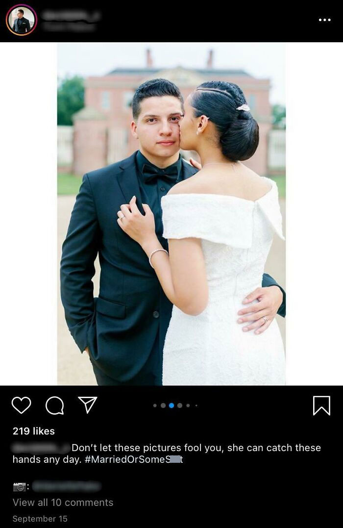 This Wedding Photo Caption