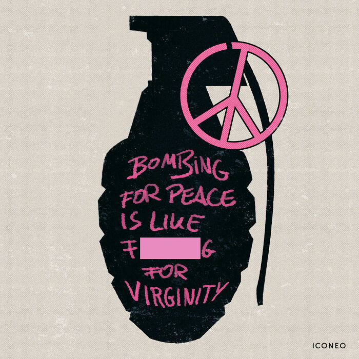 Artist’s New Ironic Illustrations That Questions Society’s Sanity Using Art To Diss On