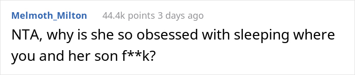 Mother-In-Law Wants To Sleep In Couple's Bed, Can't Take 'No' For An Answer And Starts Marital Drama