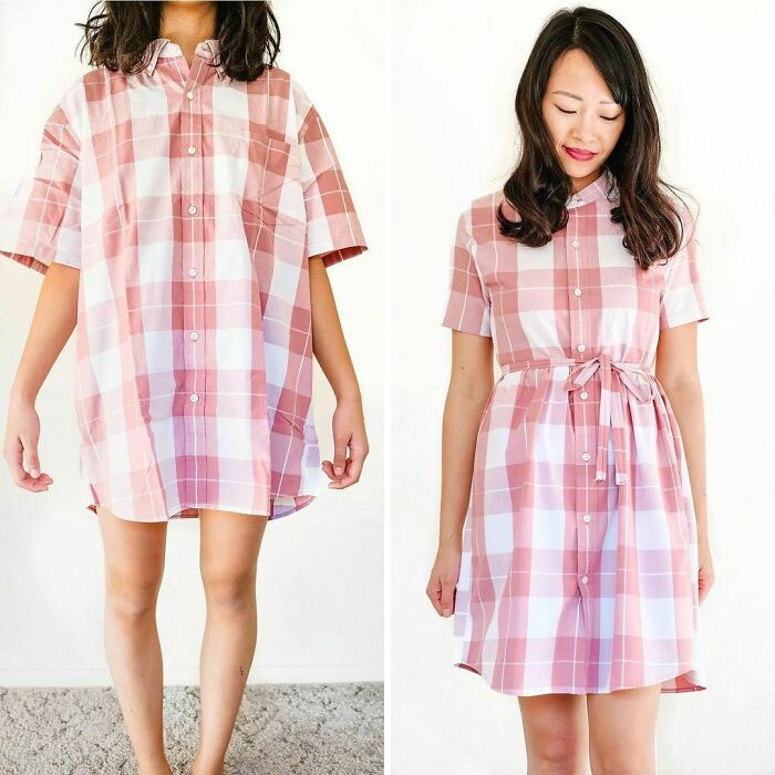 Mom Transforms 30 Old And Ugly Pieces Of Clothing To Save Money, And The Result Gains Her 296k Instagram Followers