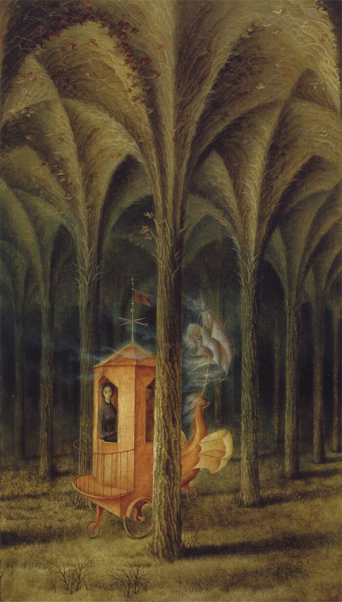 Catedral Vegetal Oil On Masonite Remedios Varo 1957