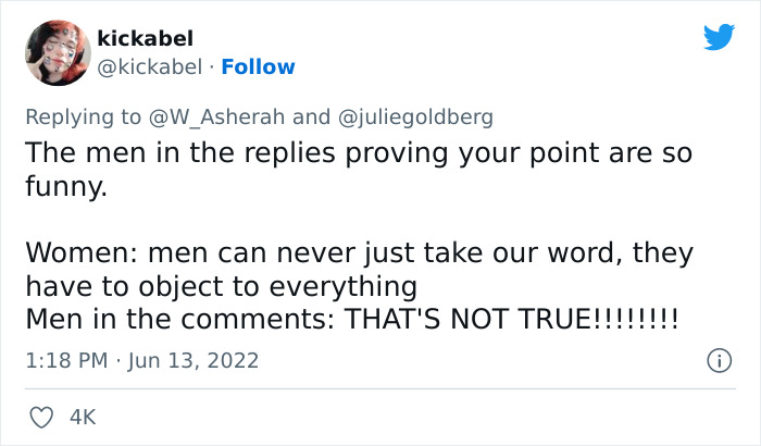 “I’ve Been Asking My Male Friends To Do Something – Watch If The First Response To Everything A Woman Tells You Is To Refute, Say No, Or Something Negative” “I’ve Been Asking My Male Friends To Do Something – Watch If The First Response To Everything A Woman Tells You Is To Refute, Say No, Or Something Negative”