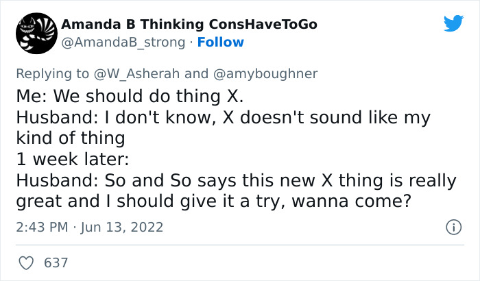 “I’ve Been Asking My Male Friends To Do Something – Watch If The First Response To Everything A Woman Tells You Is To Refute, Say No, Or Something Negative” “I’ve Been Asking My Male Friends To Do Something – Watch If The First Response To Everything A Woman Tells You Is To Refute, Say No, Or Something Negative”