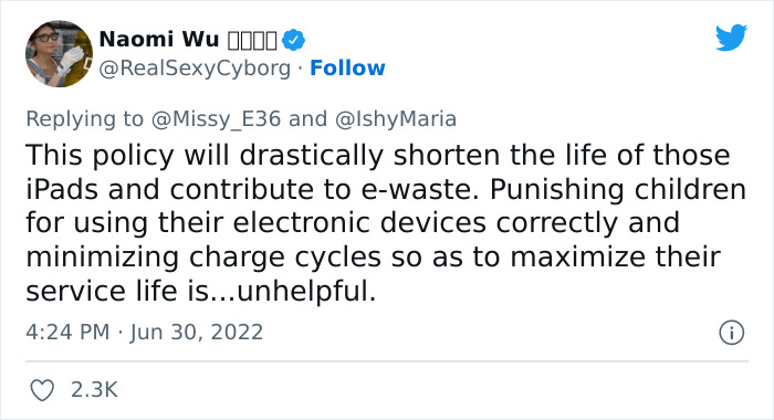 &ldquo;Has Anyone Heard Of Such Nonsense?&rdquo;: Mum Is Left Dumbstruck After Daughter Gets Detention Because Her iPad Was On 93% Battery