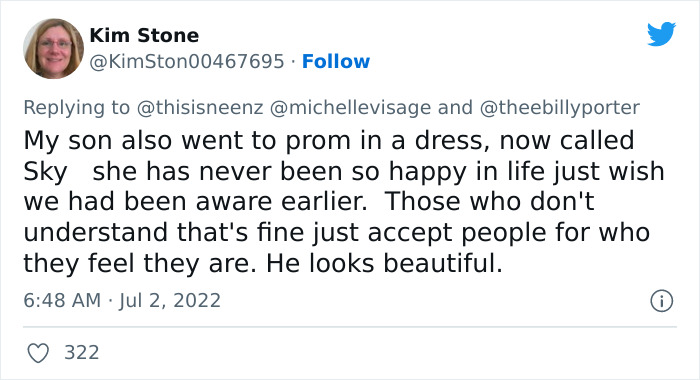 Supportive Mom Shares Pics Of Son Wearing A Dress For Prom, Inspiring Others To Accept And Celebrate Their Children - 19