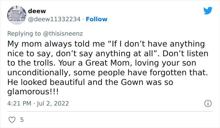 Supportive Mom Shares Pics Of Son Wearing A Dress For Prom, Inspiring Others To Accept And Celebrate Their Children - 17