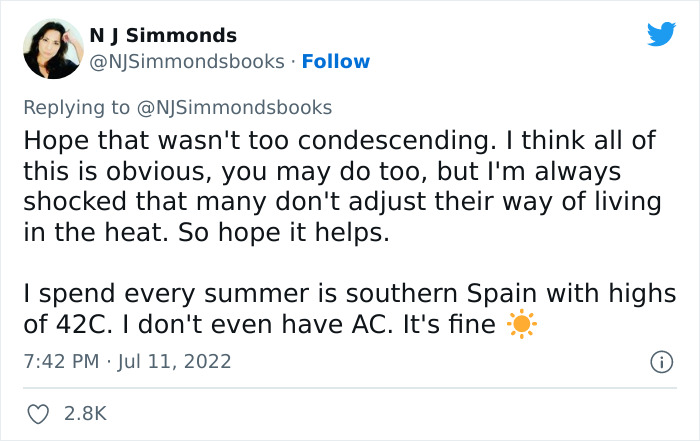 Woman Who Has Lived In Spain And Australia Shares Useful Tips On How To Survive A Heatwave And They Go Viral - 15