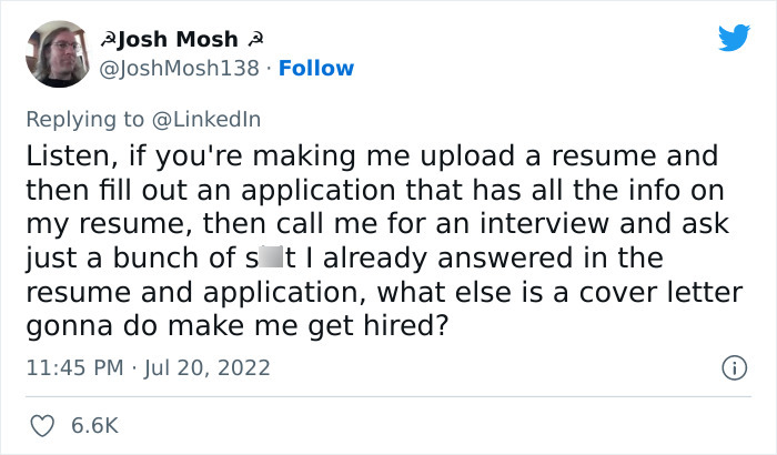 LinkedIn Dissed ‘Little Miss’ For Not Applying If There Is A Cover Letter Requirement And Twitter Users Respond - 3