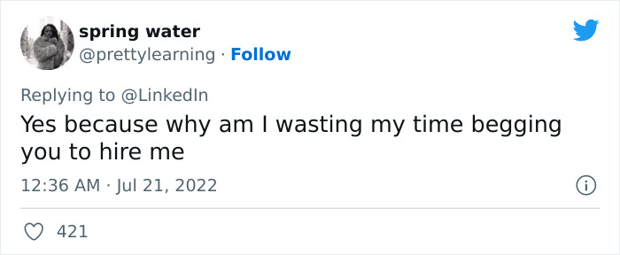 LinkedIn Dissed ‘Little Miss’ For Not Applying If There Is A Cover Letter Requirement And Twitter Users Respond - 22