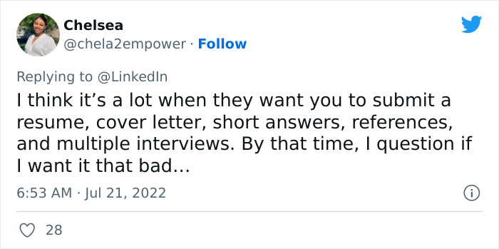 LinkedIn Dissed ‘Little Miss’ For Not Applying If There Is A Cover Letter Requirement And Twitter Users Respond - 23