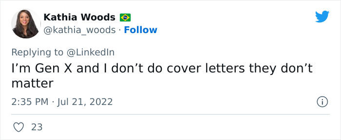 LinkedIn Dissed ‘Little Miss’ For Not Applying If There Is A Cover Letter Requirement And Twitter Users Respond - 24