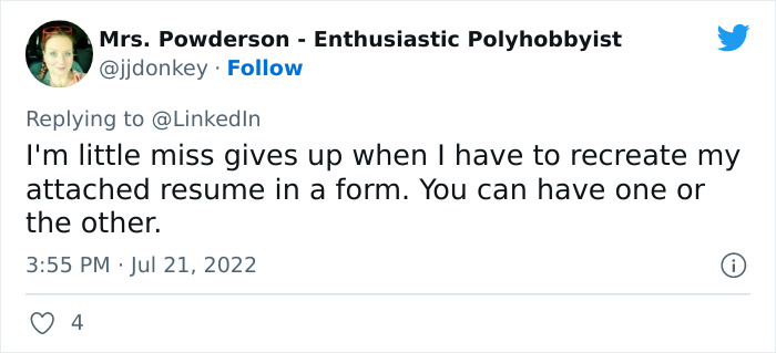 LinkedIn Dissed ‘Little Miss’ For Not Applying If There Is A Cover Letter Requirement And Twitter Users Respond - 7