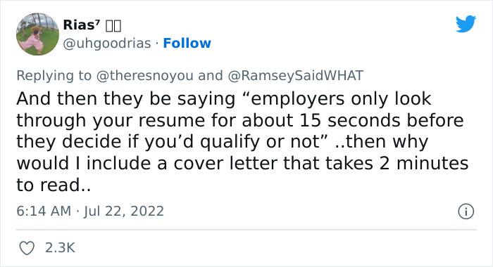 LinkedIn Dissed ‘Little Miss’ For Not Applying If There Is A Cover Letter Requirement And Twitter Users Respond - 9