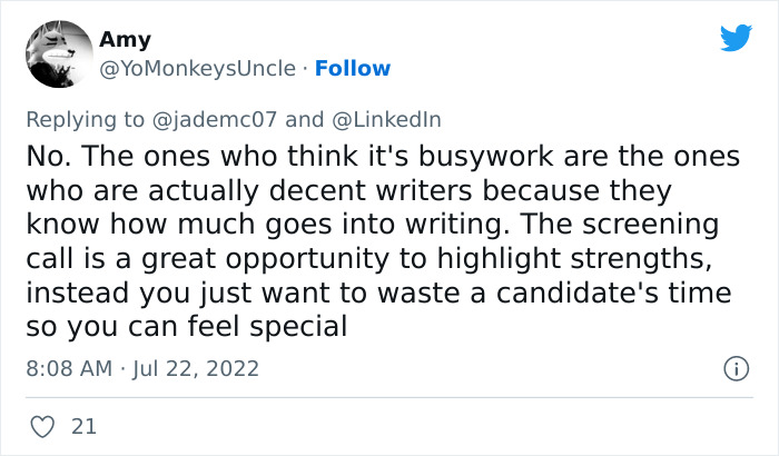 LinkedIn Dissed ‘Little Miss’ For Not Applying If There Is A Cover Letter Requirement And Twitter Users Respond - 11