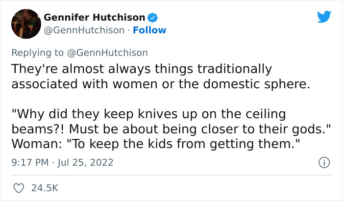 Writer Starts A Viral Twitter Thread After Making Fun Of Historical "Discoveries" That Were Cracked Once Women Were Finally Allowed To Look At Them