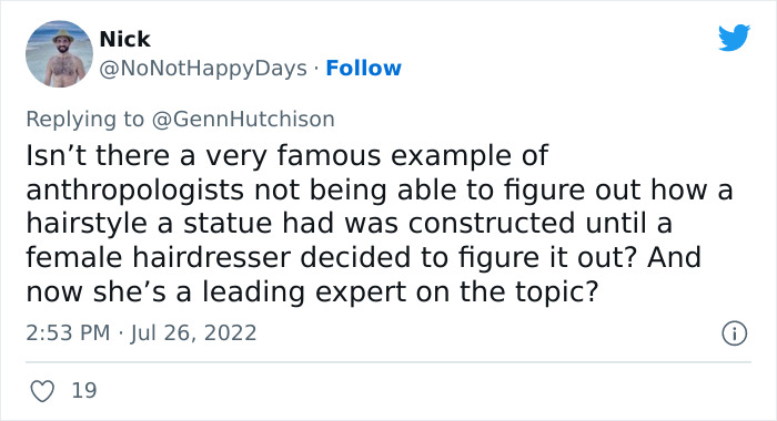 Writer Starts A Viral Twitter Thread After Making Fun Of Historical "Discoveries" That Were Cracked Once Women Were Finally Allowed To Look At Them