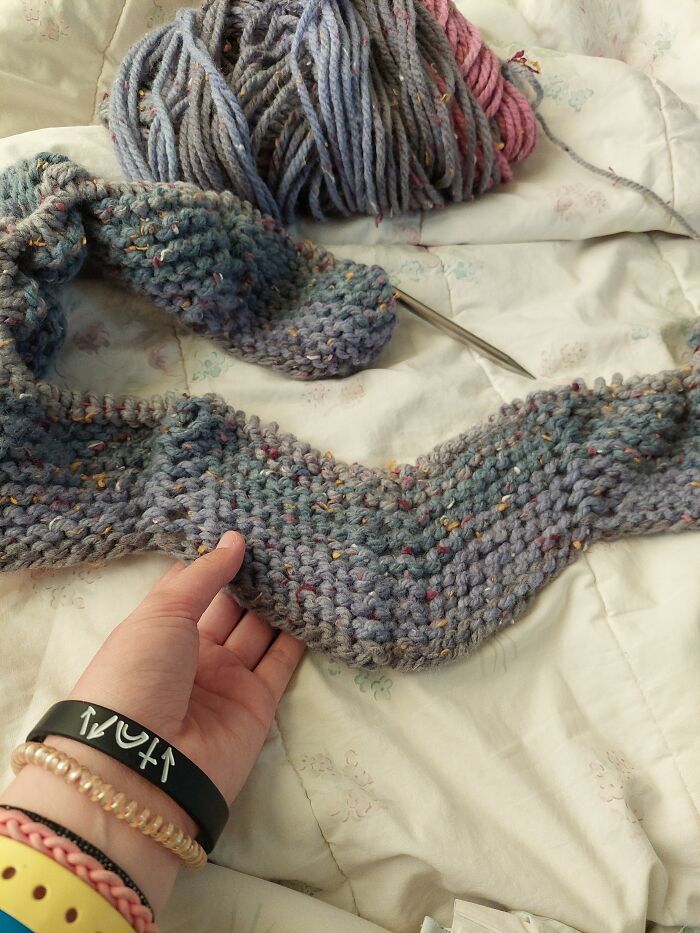 Knitting A Chevron Throw Blanket!