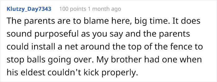 Person Refuses To Put Up With Neighbor's Kid After One Of The Balls He's Constantly Kicking Over The Fence Hits Their Puppy - 14