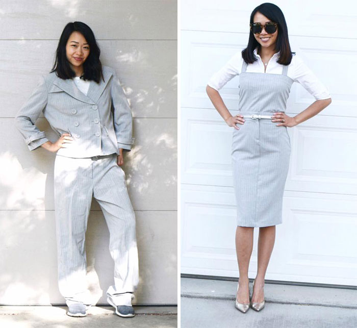 Mom Transforms 30 Old And Ugly Pieces Of Clothing To Save Money, And The Result Gains Her 296k Instagram Followers