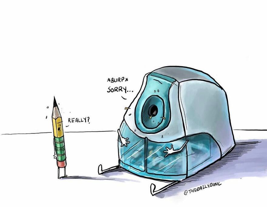 Artist Draws What Non-Living Objects Would Say If They Could Talk In 74 New Funny Comics