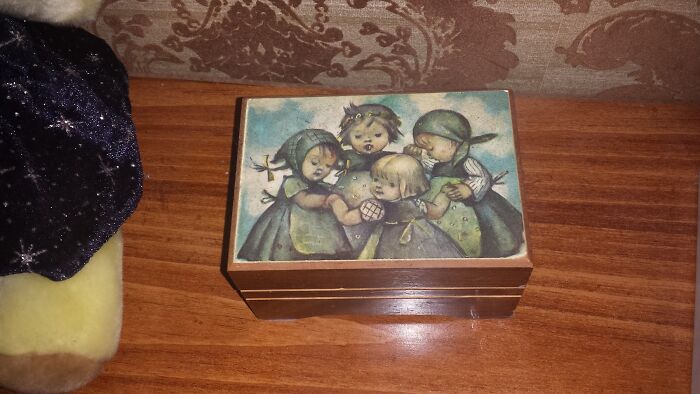 Music Box My Grandmother Had. Might Not Look Like Much, But The Sound Of It Makes Me Smile And Reminds Me Of Her.