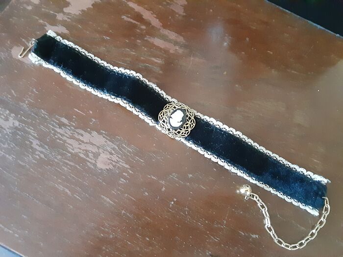 Cameo Choker My Mom Bought As A 16th Birthday Present To Herself In 1969. She Gave It To Me When I Was A Kid 