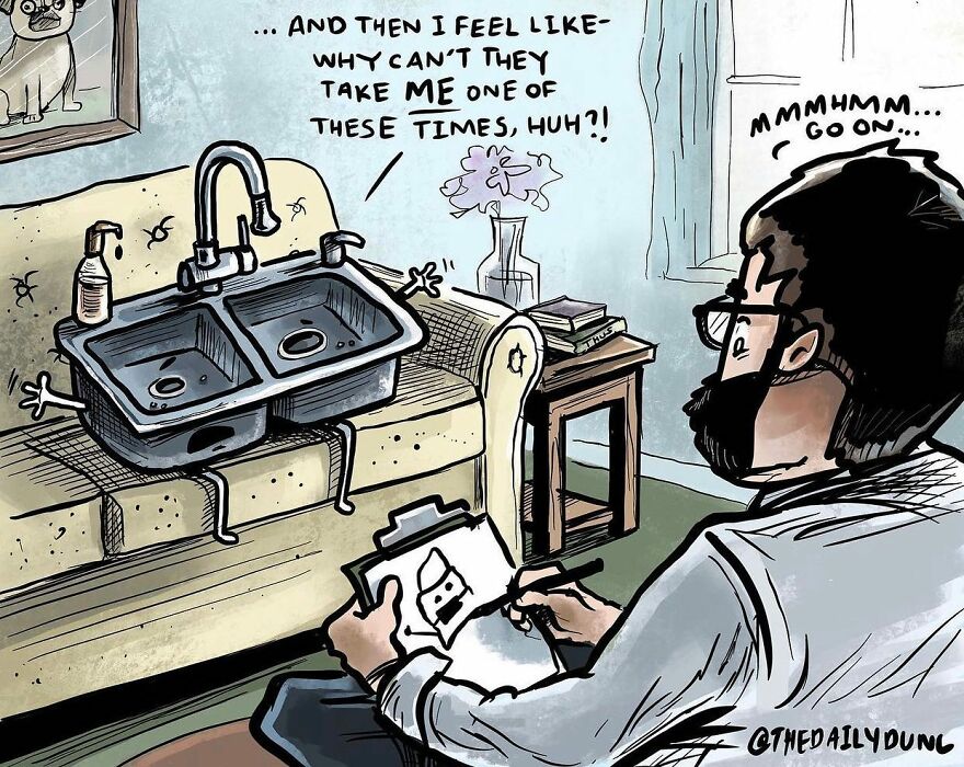 Artist Draws What Non-Living Objects Would Say If They Could Talk In 74 New Funny Comics