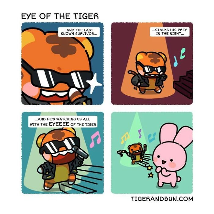 25 Adorable Comics I Created About A Tiger And A Bunny And Their Day-To-Day