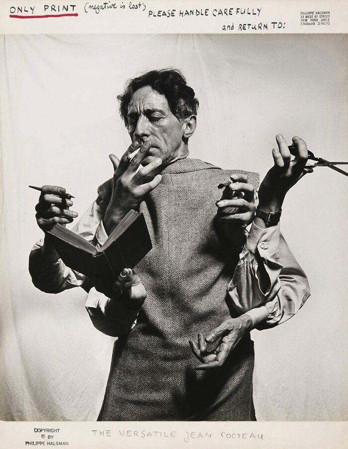 Philippe Halsman, The Versatile Jean Cocteau, 1949