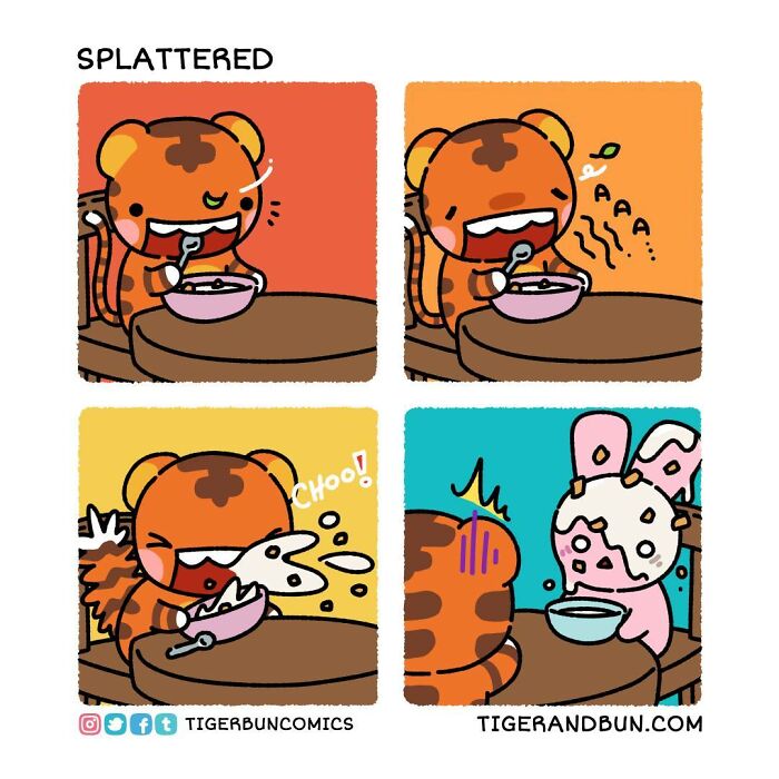 25 Adorable Comics I Created About A Tiger And A Bunny And Their Day-To-Day