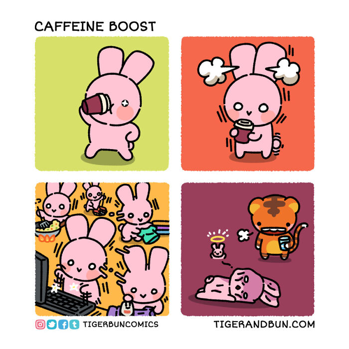 25 Adorable Comics I Created About A Tiger And A Bunny And Their Day-To-Day