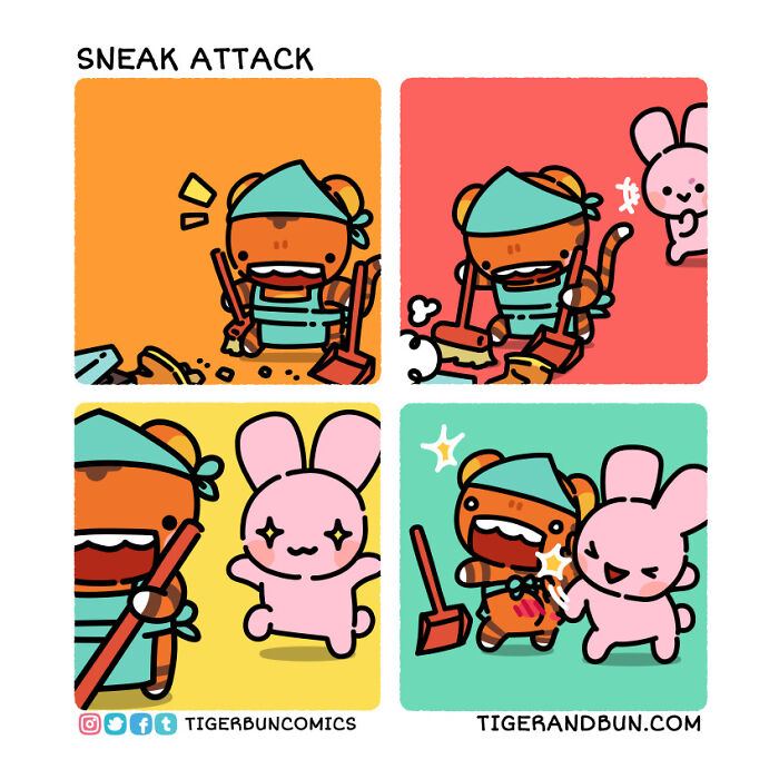25 Adorable Comics I Created About A Tiger And A Bunny And Their Day-To-Day
