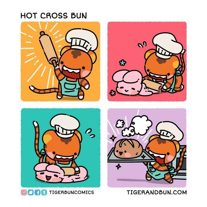 25 Adorable Comics I Created About A Tiger And A Bunny And Their Day-To-Day