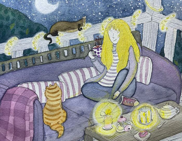 It’s A Warm September Night. Amazing Friends And Stars Above The Head. What Else Is There To Wish For?