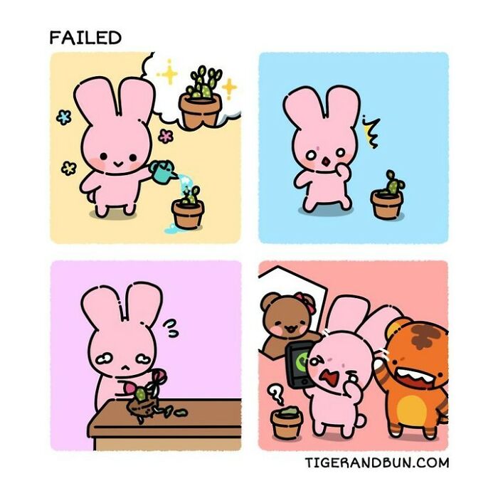 25 Adorable Comics I Created About A Tiger And A Bunny And Their Day-To-Day