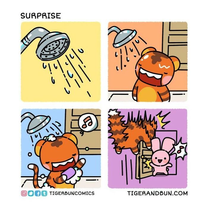 25 Adorable Comics I Created About A Tiger And A Bunny And Their Day-To-Day