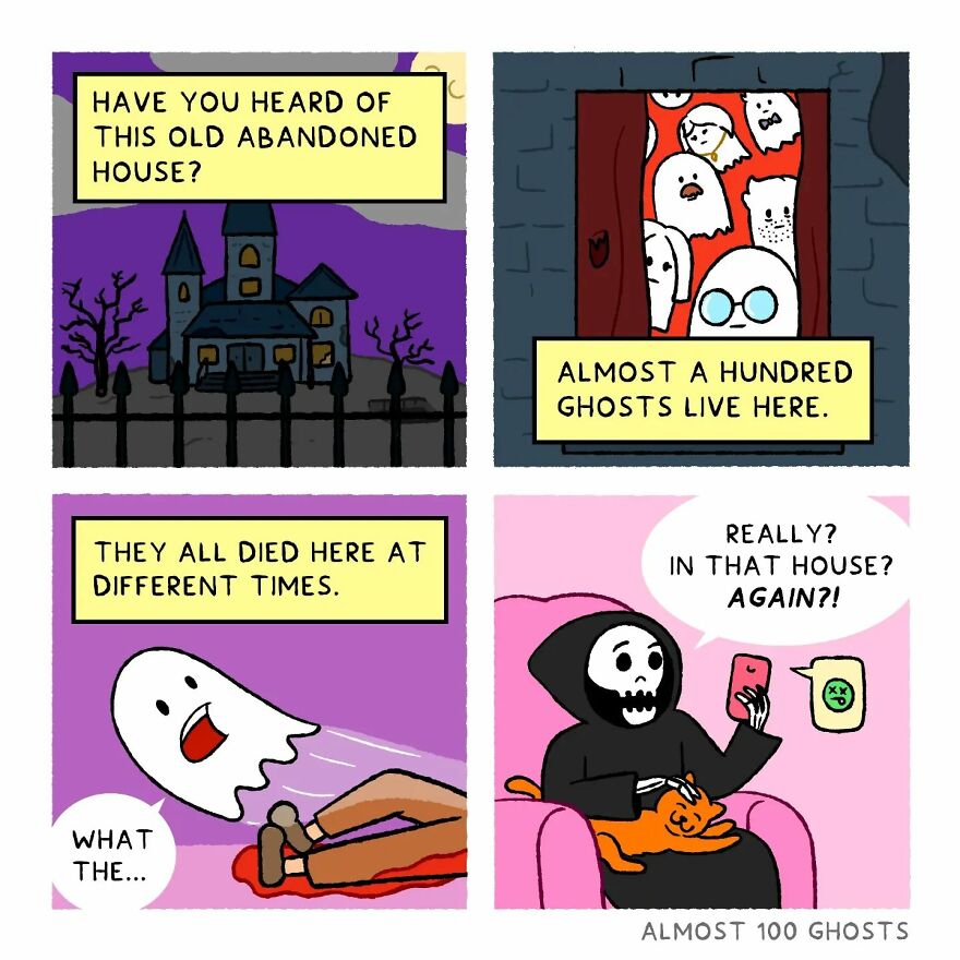 Artist Shows The Secret Life Of Some Adorable Ghosts (35 Pics)