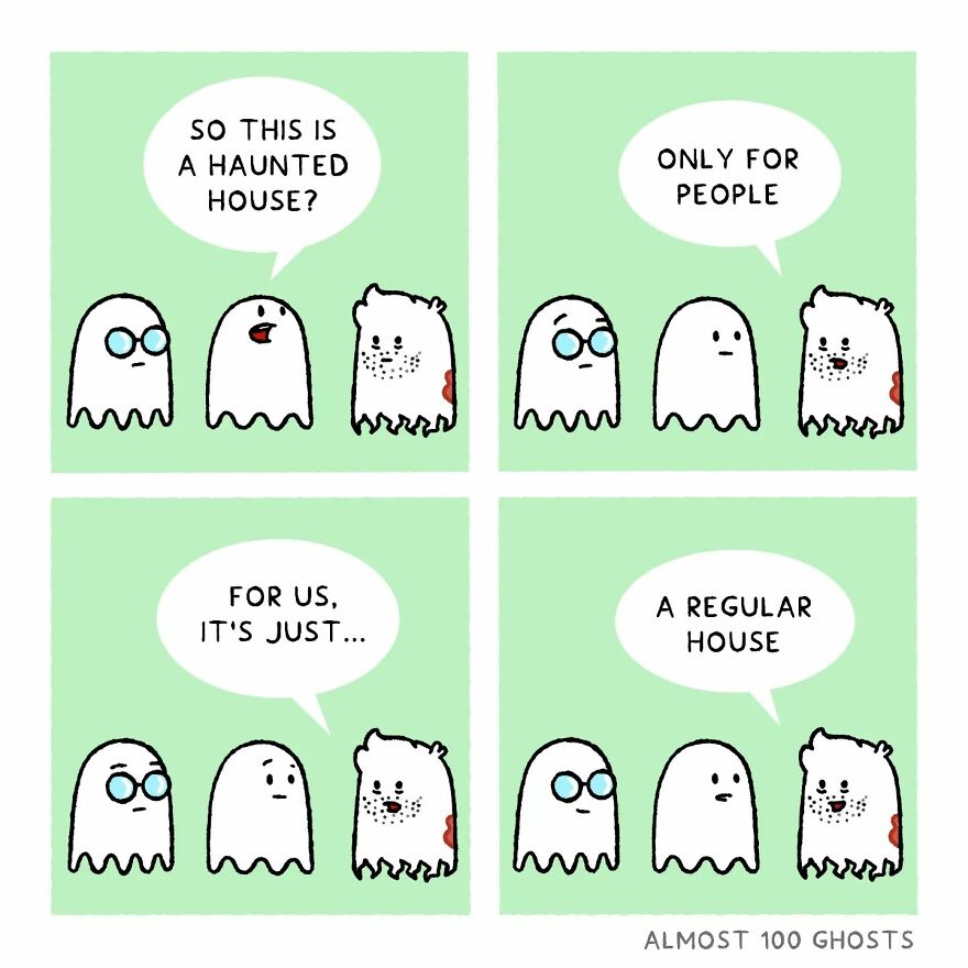 Artist Shows The Secret Life Of Some Adorable Ghosts (35 Pics)