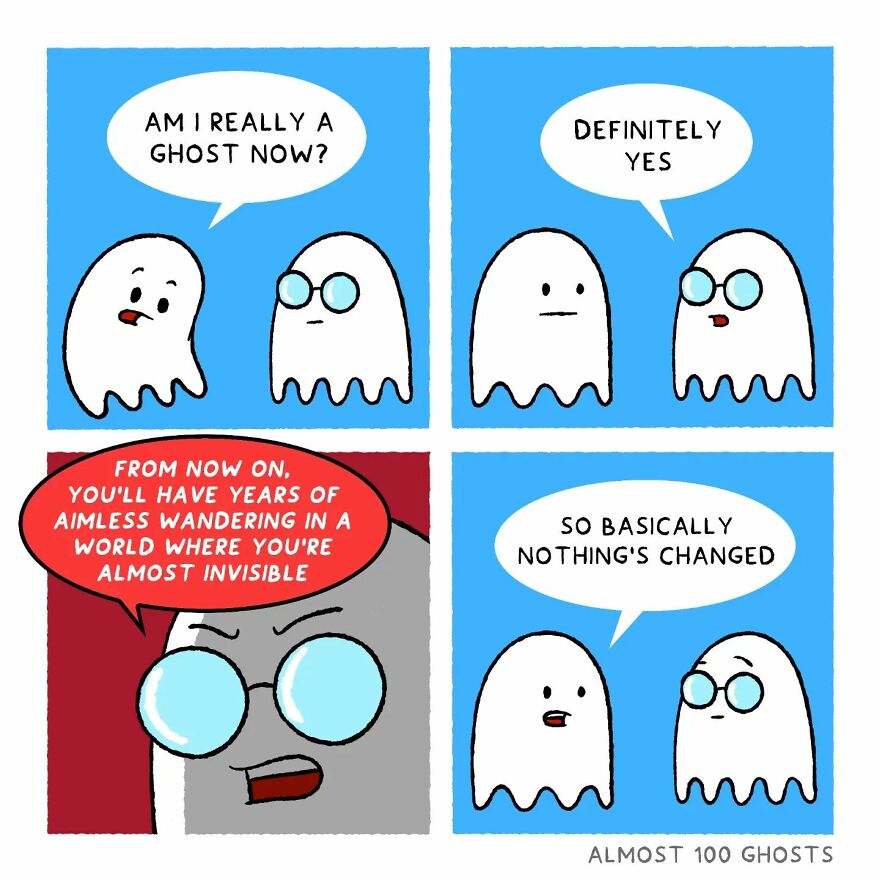Artist Shows The Secret Life Of Some Adorable Ghosts (35 Pics)