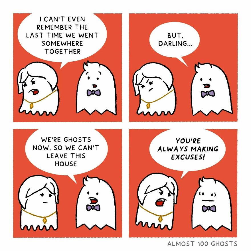 Artist Shows The Secret Life Of Some Adorable Ghosts (35 Pics)