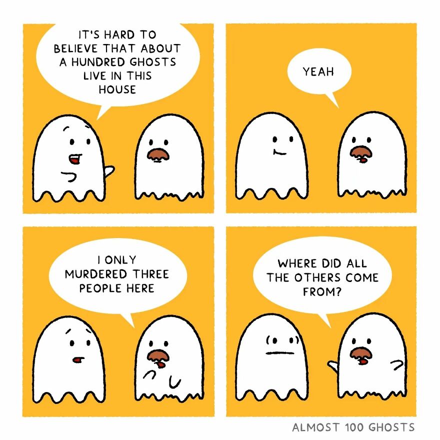 Artist Shows The Secret Life Of Some Adorable Ghosts (35 Pics)