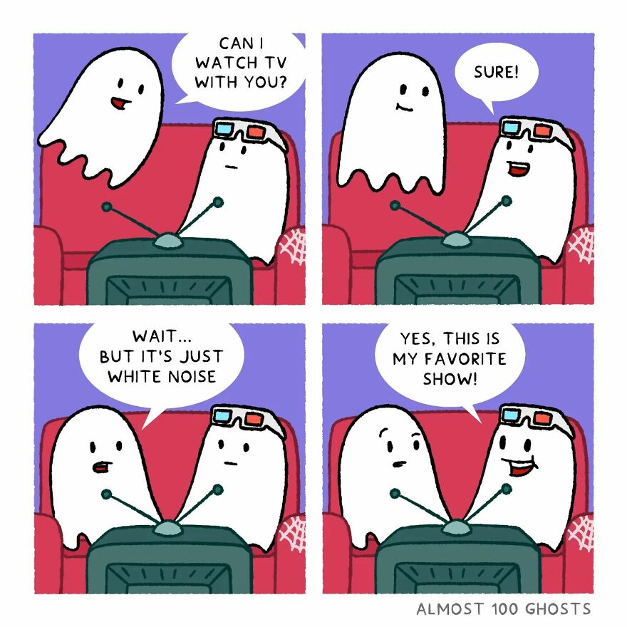 Artist Shows The Secret Life Of Some Adorable Ghosts (35 Pics)