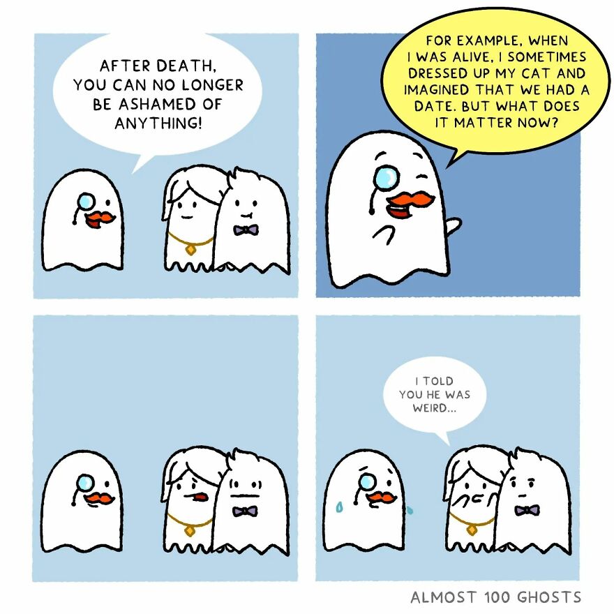 Artist Shows The Secret Life Of Some Adorable Ghosts (35 Pics)