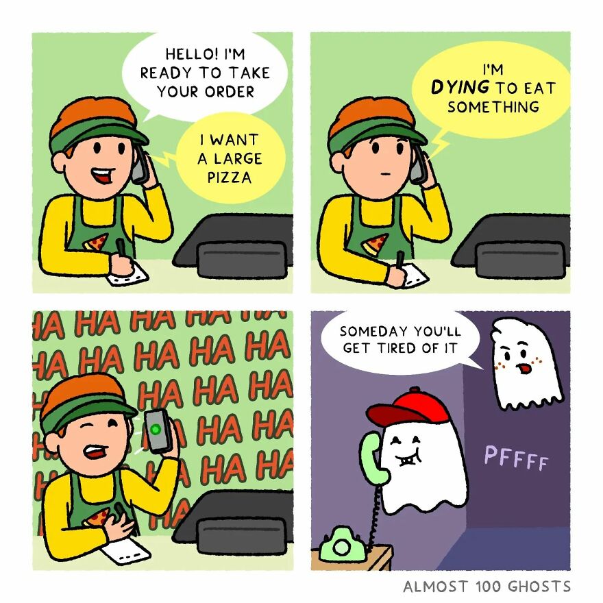 Artist Shows The Secret Life Of Some Adorable Ghosts (35 Pics)