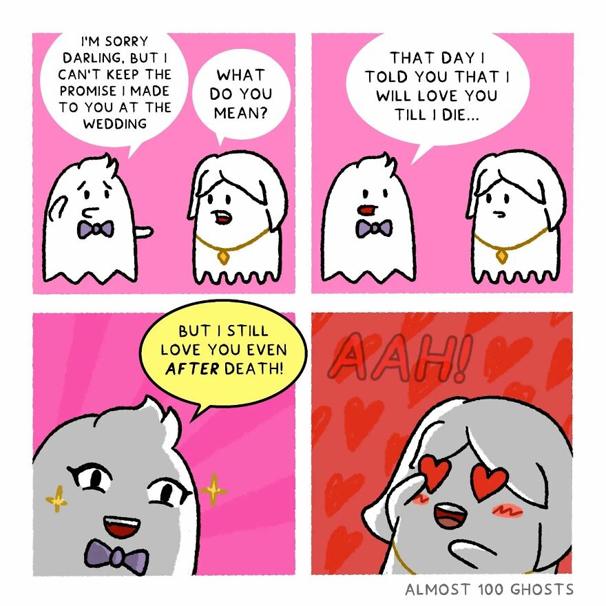 Artist Shows The Secret Life Of Some Adorable Ghosts (35 Pics)