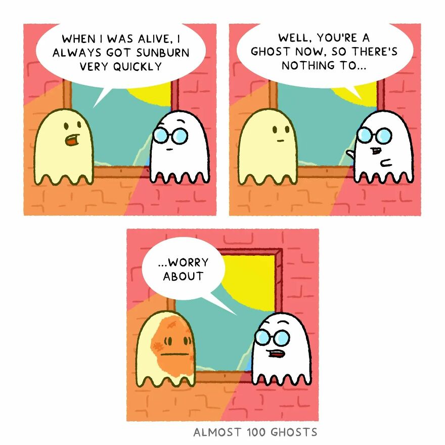 Artist Shows The Secret Life Of Some Adorable Ghosts (35 Pics)