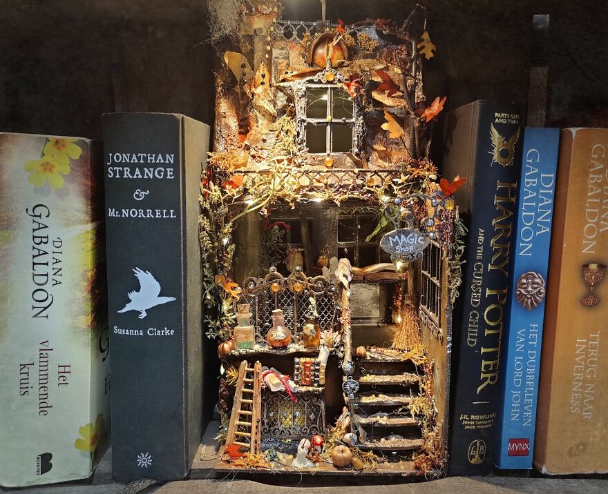 My First Book Nook Is A Little Magic Shop. Yes, It Has An Eye And I Desperately Want To Live There